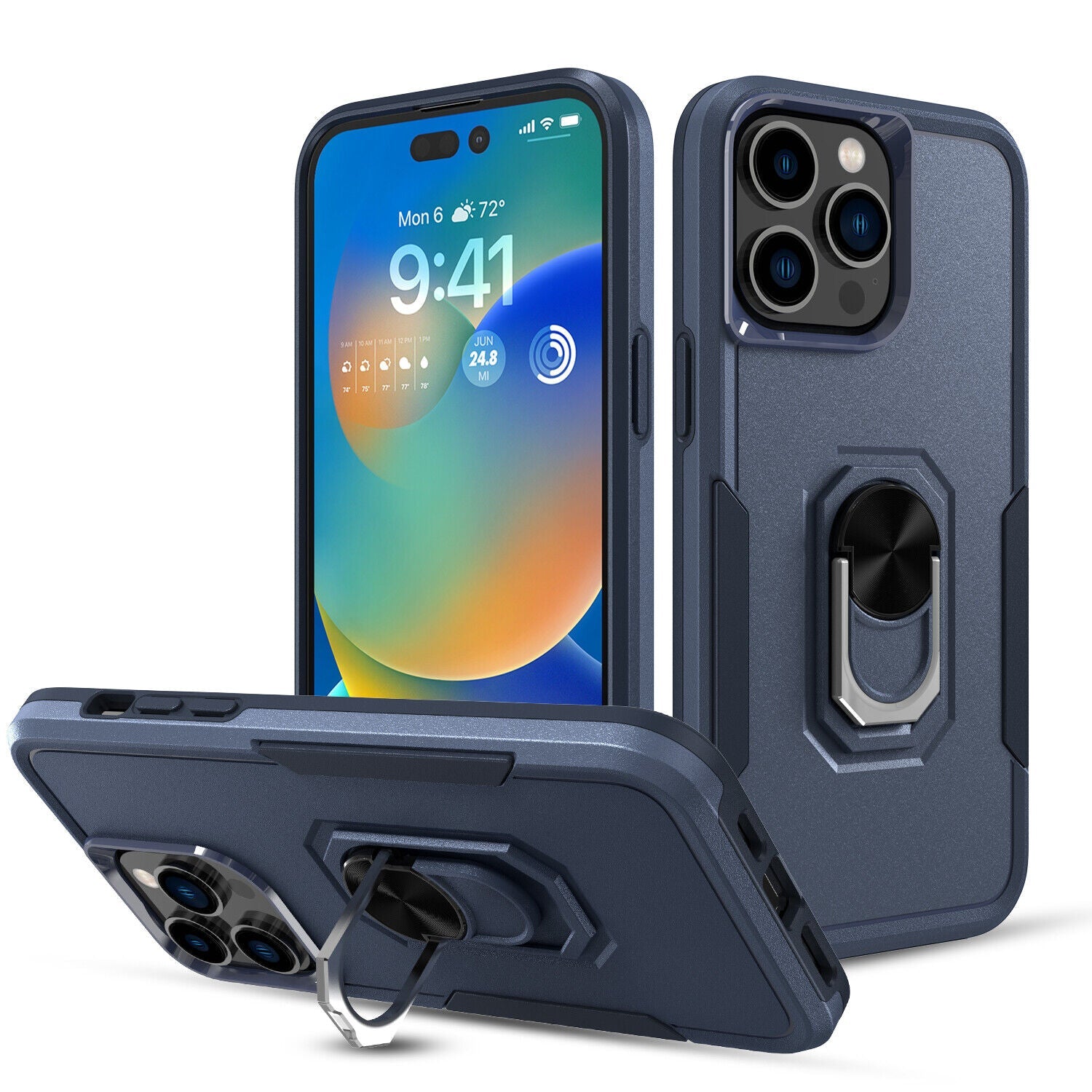 Coque robuste avec anneau pour iPhone 16 Pro Max Coque robuste avec anneau pour iPhone 16 Pro Max